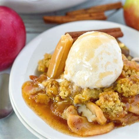 Caramel Apple Crisp The Weary Chef