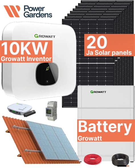 Kit Solar Autoconsumo H Brido Trif Sico Growatt Mod Tl Xh Y Ja