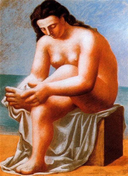 Seated Nude Drying Her Feet 1921 Pablo Picasso WikiArt Org