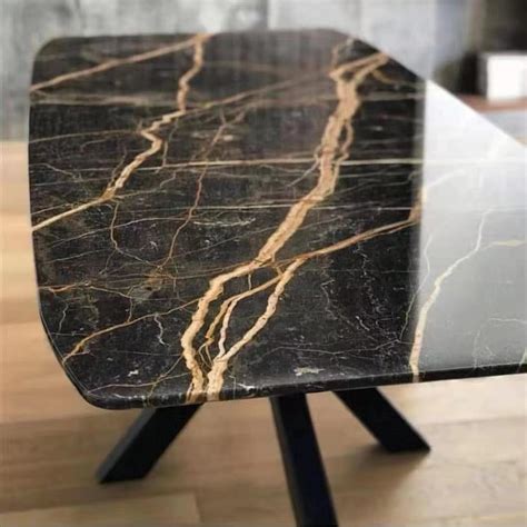 Moroccan Golden Portoro Marble Slab Black Marble From Yingliang