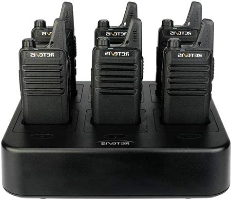 Walkie Talkies Rechargeable Hands Free UHF Channel Lock