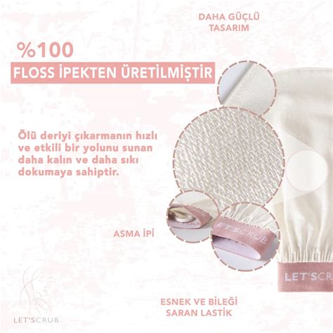 Letscrub Banyo Duş Kesesi Peeling Eldiveni Floş İpek hipicon