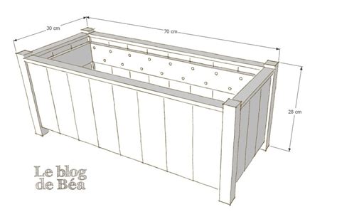 DIY jardinière en planches de palette et tasseaux Le blog de Béa