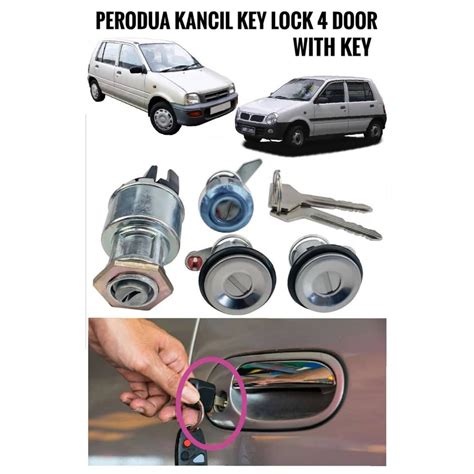 Perodua Kancil 660 850 Key Lock Set Ignition Barrel Door Lock Lid Lock