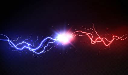 Lightning Collision Vs Blast Challenge Versus Mma Vector Image