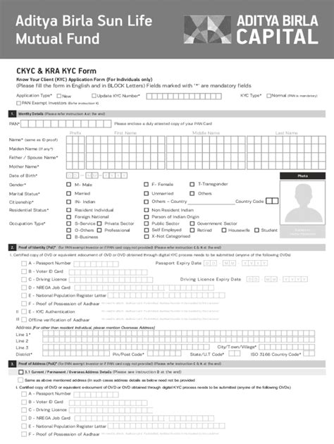 Fillable Online 18 Printable Ckyc Form Templates Fax Email Print