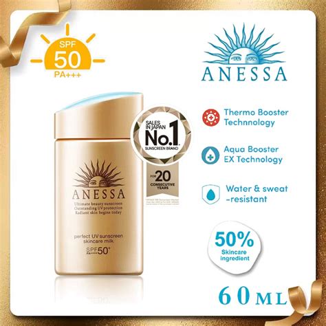 Jual Anessa Perfect Uv Sunscreen Skin Care Milk Spf Pa Ml