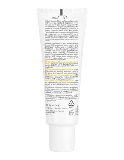 Bioderma Photoderm Akn Mat Spf 30 Mattifying Anti Blemish Sunscreen Fo