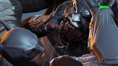 Batman Arkham Origins Killer Croc Boss Fight Youtube