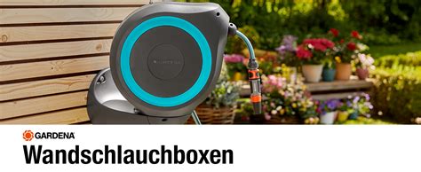 Gardena Wand Schlauchbox RollUp S türkis 15 m Flexible Bewässerung