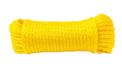 Baron 51216 Hollow Braided Polypropylene Rope Yellow 3 8 In X 50 Ft