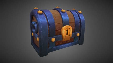 Stylized Treasure Chest 3d Model By Becca Hallstedt Beccahallstedt