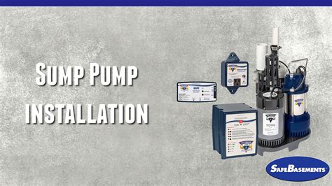 Safebasements™ Sump Pump Installation Youtube