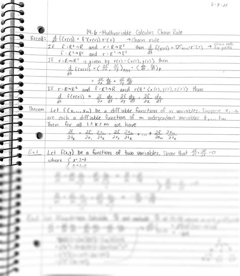 Solution Multivariable Calculus Chain Rule Studypool