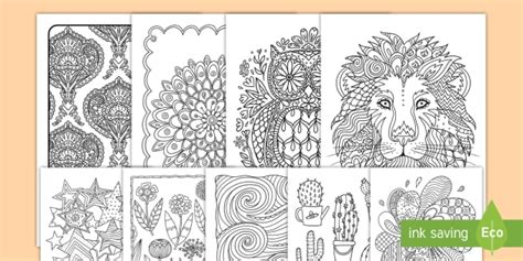 Free Mindfulness Coloring Sheets Pack Teacher Made