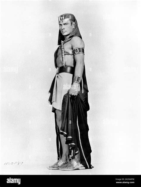 Yul Brynner Full Length Portrait As Rameses In The Ten Commandments