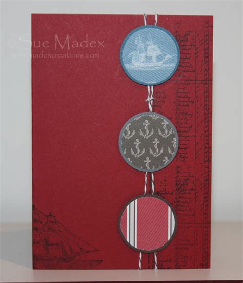 Masculine Cards With Open Sea Sue Madex Stampin Up Demonstrator