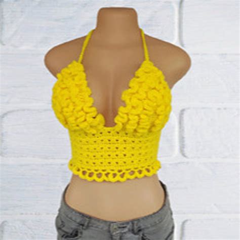 Crochet Ruffle Crop Top Pattern