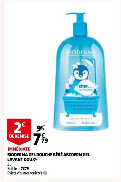 Promo Bioderma Gel Douche B B Abcderm Gel Lavant Doux Chez Auchan