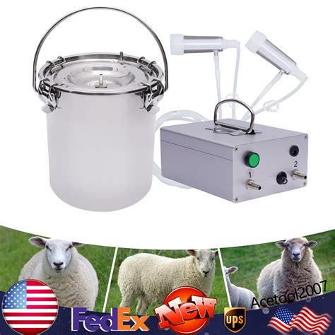 5l Electric Dual Head Pulsation Milking Equipment Sheep Goat Cow