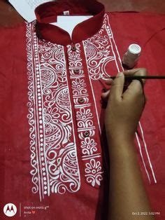 Panjabi Designs Ideas Fabric Painting On Clothes Fabric Paint