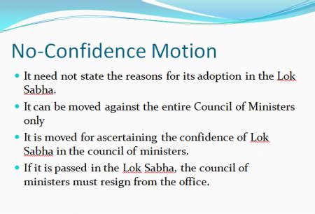 No Confidence Motion Presentation