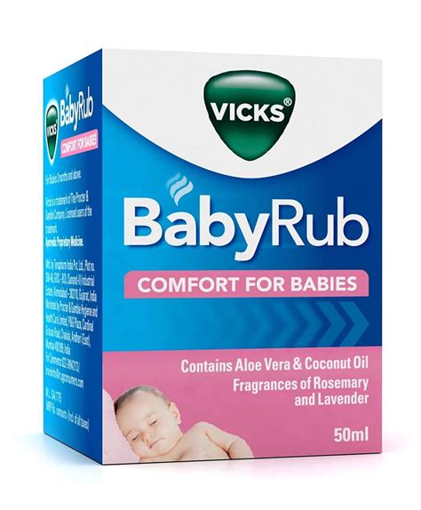 Buy Vicks Baby Rub Comport For Babies in Delhi, India at healthwithherbal