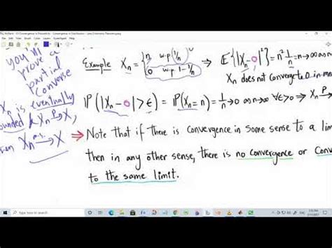 14 Convergence In Probability Convergence In Distribution Almost