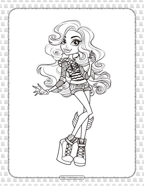 Viperine Gorgon Monster High Coloring Pages