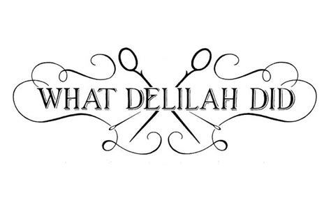 Julianna Swaney Illustration What Delilah Did Logotype Cross Stitch