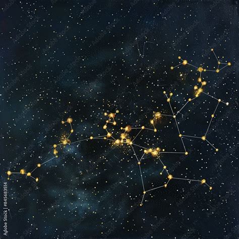 luminous depiction   starry night sky showcasing  complex