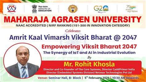 Streaming LIVE Amrit Kaal Vimarsh Viksit Bharat 2047 Development