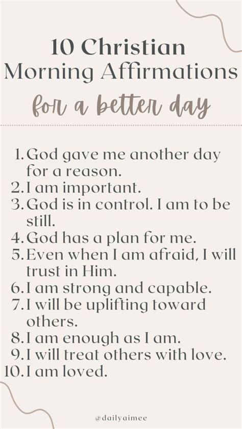 10 Christian Morning Affirmations For A Better Day