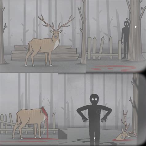 Deer And Corupted Soul From Rusty Lake Cube Escape Paradox Lake Games