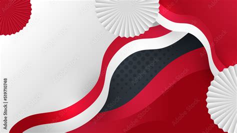 Happy Indonesia Independence day with red white flag and Pancasila design background. 17 Agustus ...