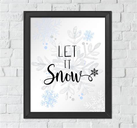 Let It Snow Printable