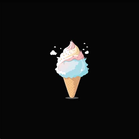 Premium Vector A Cute Ice Cream Vector Ice Cream Art Work