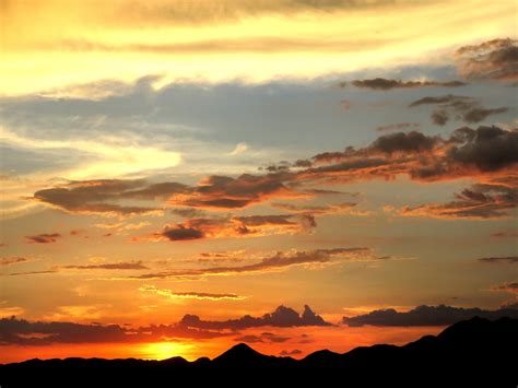 wallpaper mountains, sunset, skyline, clouds, sky HD : Widescreen ...