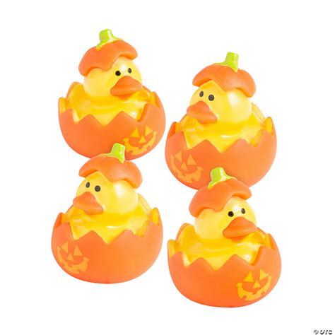 Mini Jack O Lantern Rubber Ducks 12 Pc Oriental Trading