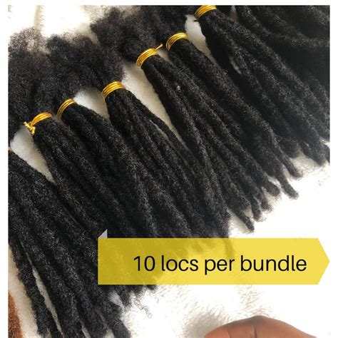 Extensions Human Hair Dreadlocks Extensions 100 Afro Kinky Etsy