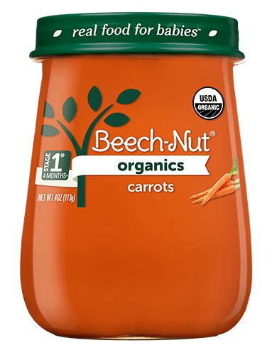 Beech Nut® Organics Carrots Stage 1 Baby Food