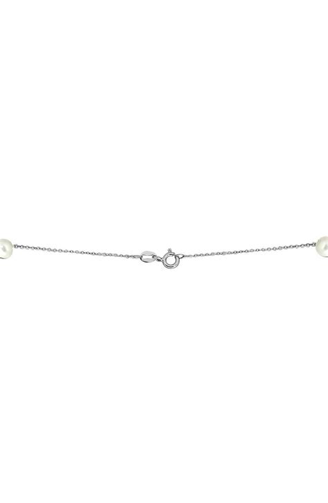 Effy Sterling Silver And 6 7mm Cultured Freshwater Pearl Necklace