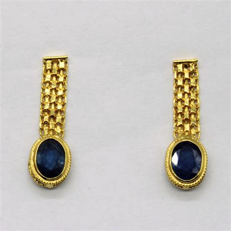 Sapphire Drop Earrings | 1.50ctw | – 100 Ways