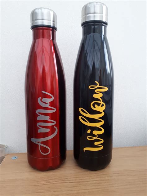 Personalised Ml Insulated Water Bottle Vacuum Flask Thermal Etsy Uk