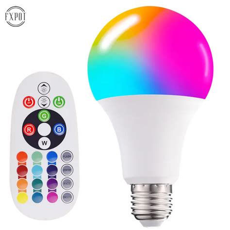 E27 RGB Led Bulb Lights 10W 15W 20W RGBWW Light 110V 220v LED Lampada