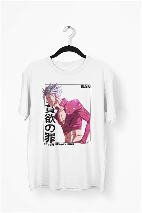 Seven Deadly Sins Ban Anime T Shirt Nanatsu No Taizai Etsy