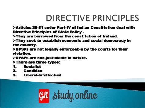 DIRECTIVE PRINCIPLES OF STATE POLICY MCQ