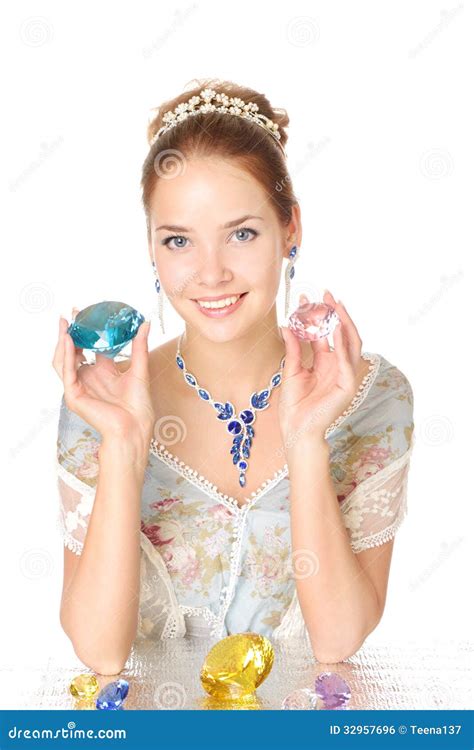 Jewels And Diamonds Stock Photo Image Of Caucasian Person 32957696