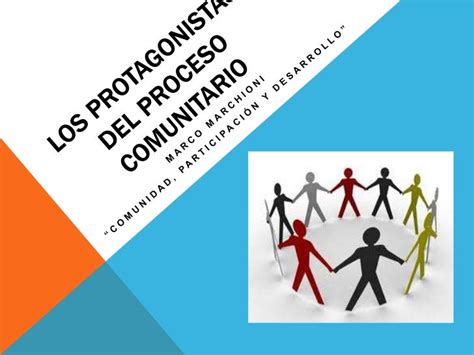 Los Protagonistas Del Proceso Comunitario