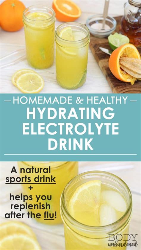 Homemade Healthy Hydrating Electrolyte Drink Body Unburdened